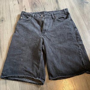 Mens Levi 560 Jean Shorts - W34, Black